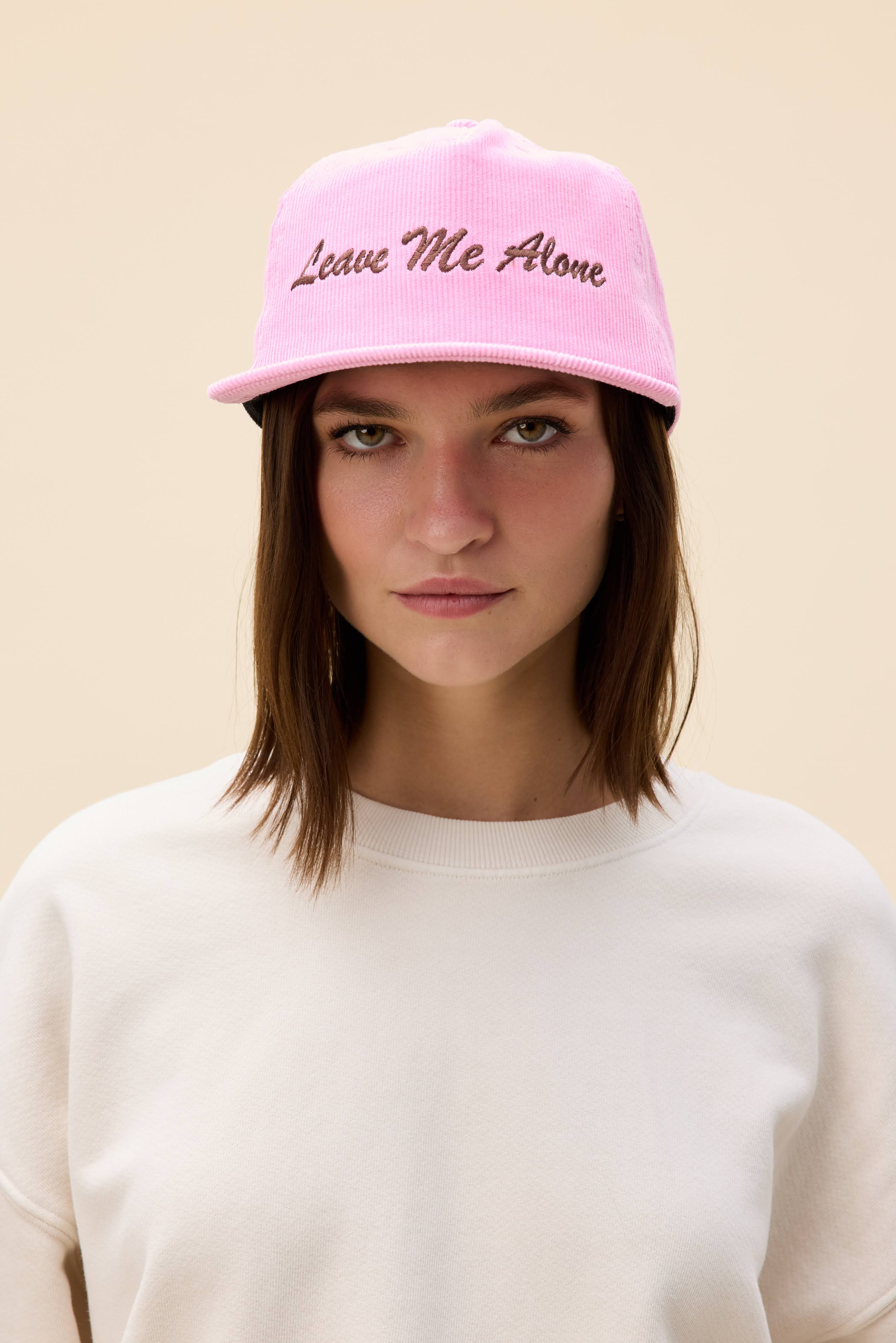 Tech Design 'Leave Me Alone' Baseball Cap - Embroidered Cotton Adjustable Dad Hat In Burgundy - View #5