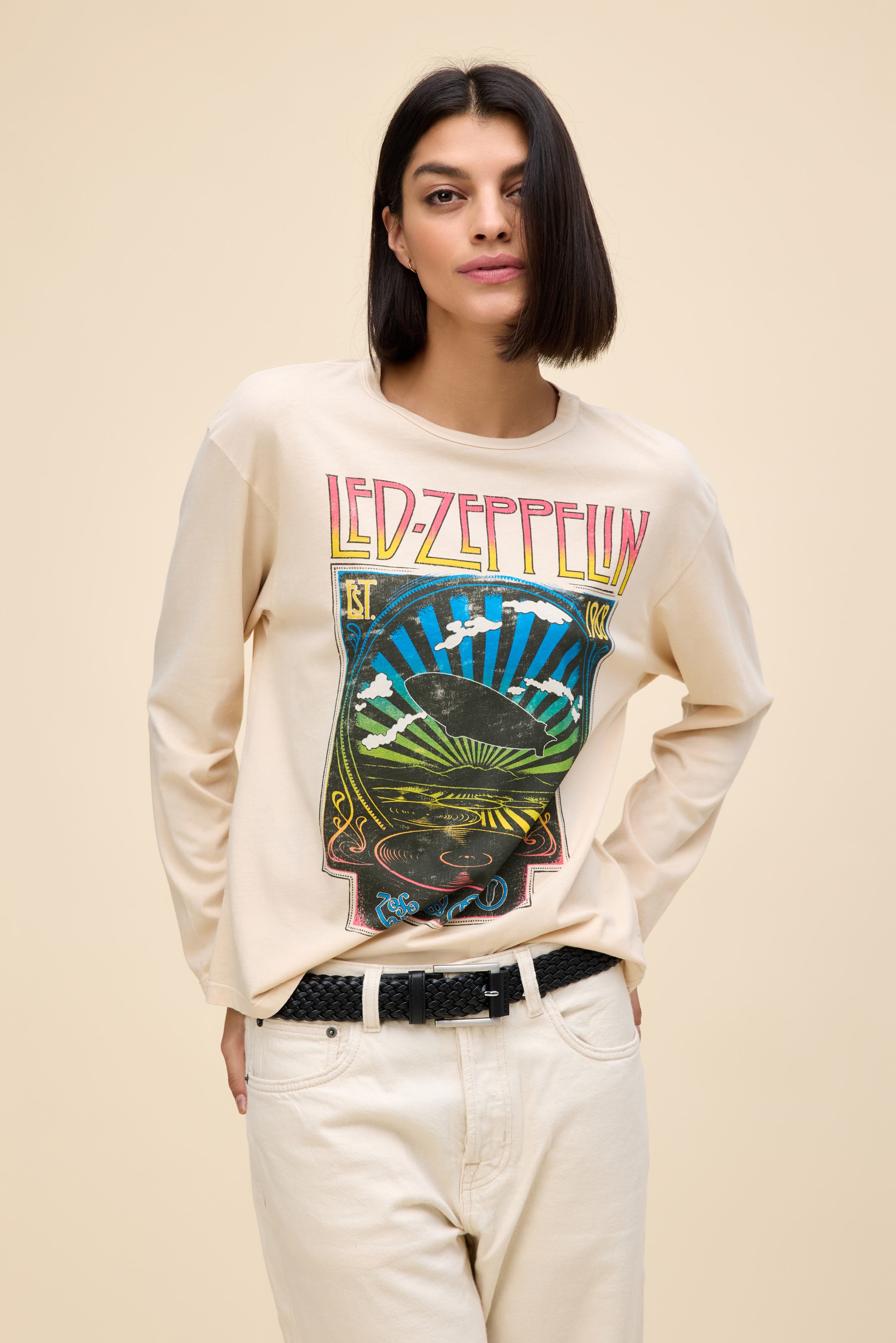 Daydreamer Led Zepplin Zoso Long Sleeve Tee newest Black Size Small NWOT