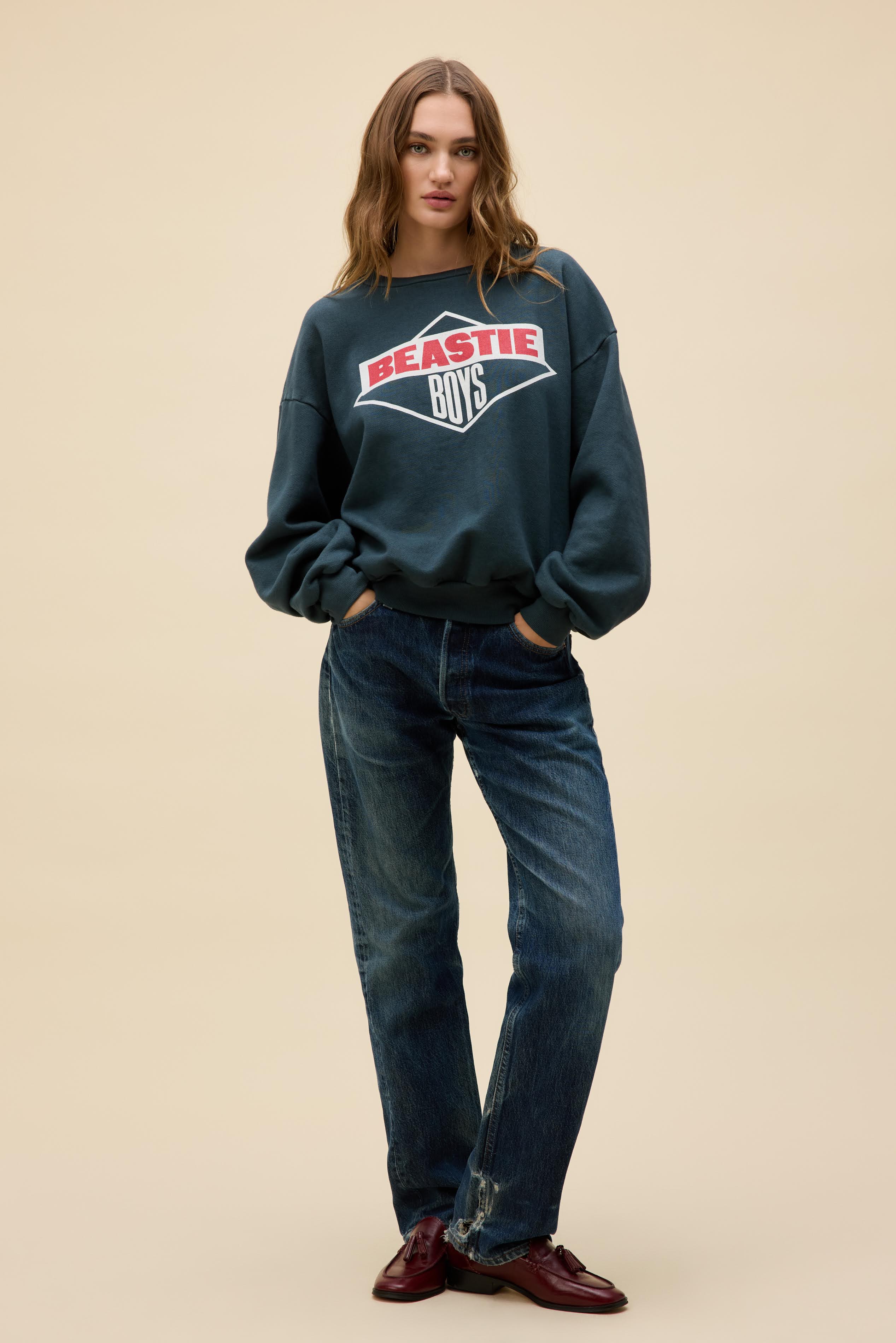 Beastie Boys Logo 84-86 Oversized Crew Sweatshirt | Daydreamer
