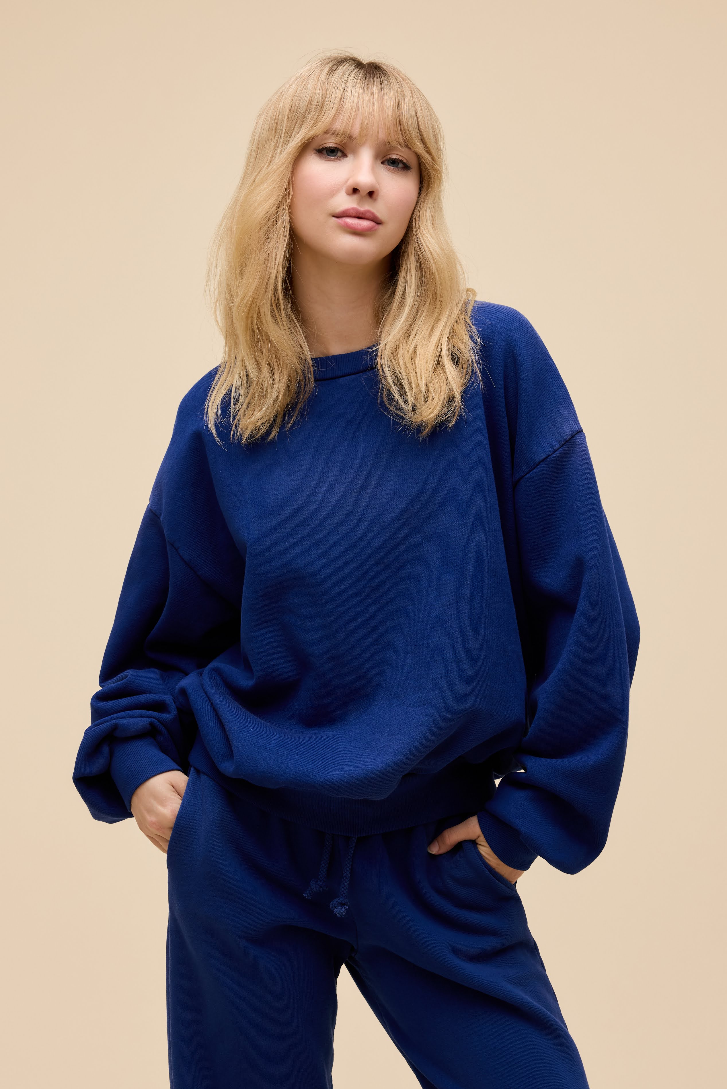 Solid Oversized Crew Sweatshirt– Daydreamer