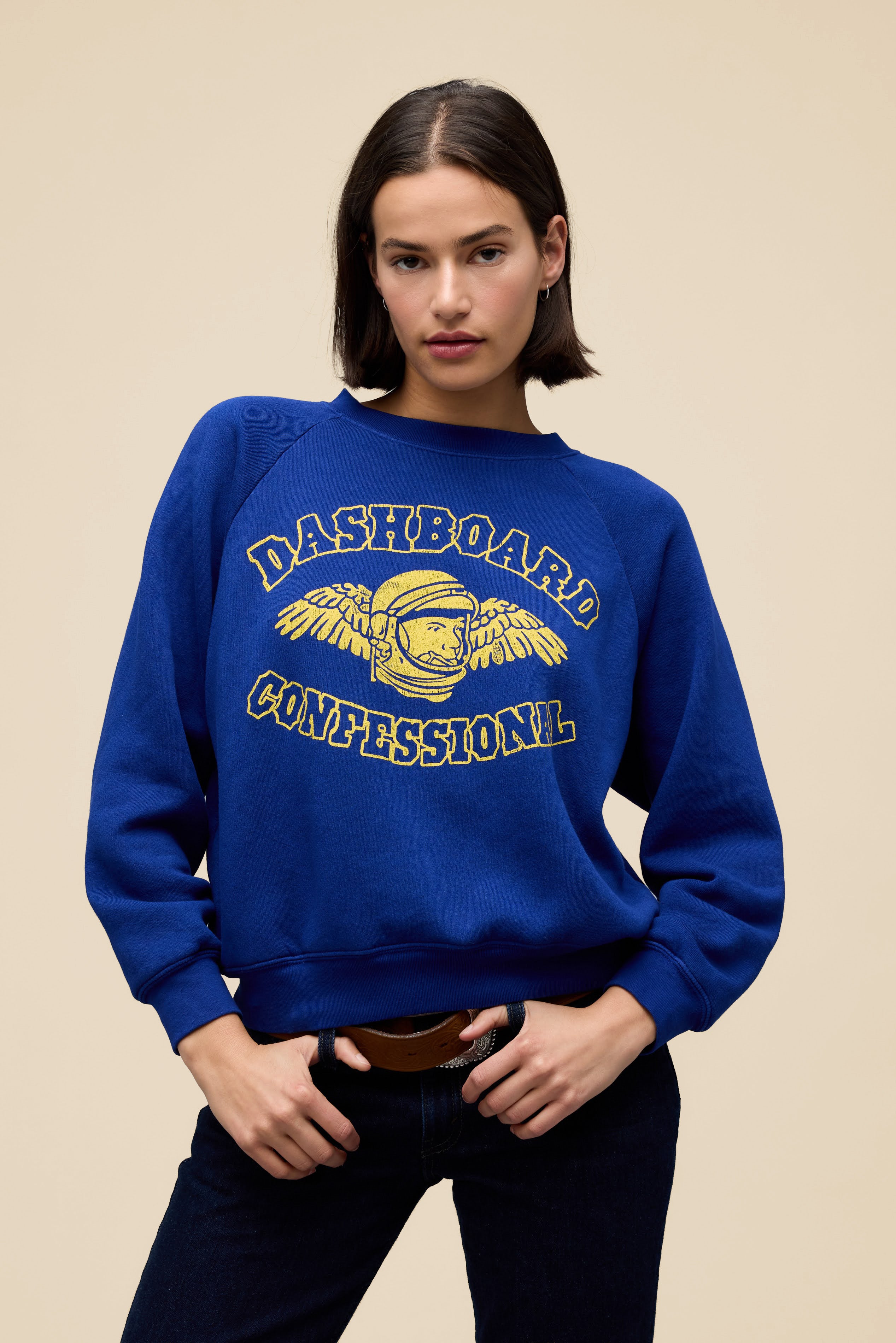 Dashboard Confessional Paceman Shrunken Raglan Sweatshirt– Daydreamer