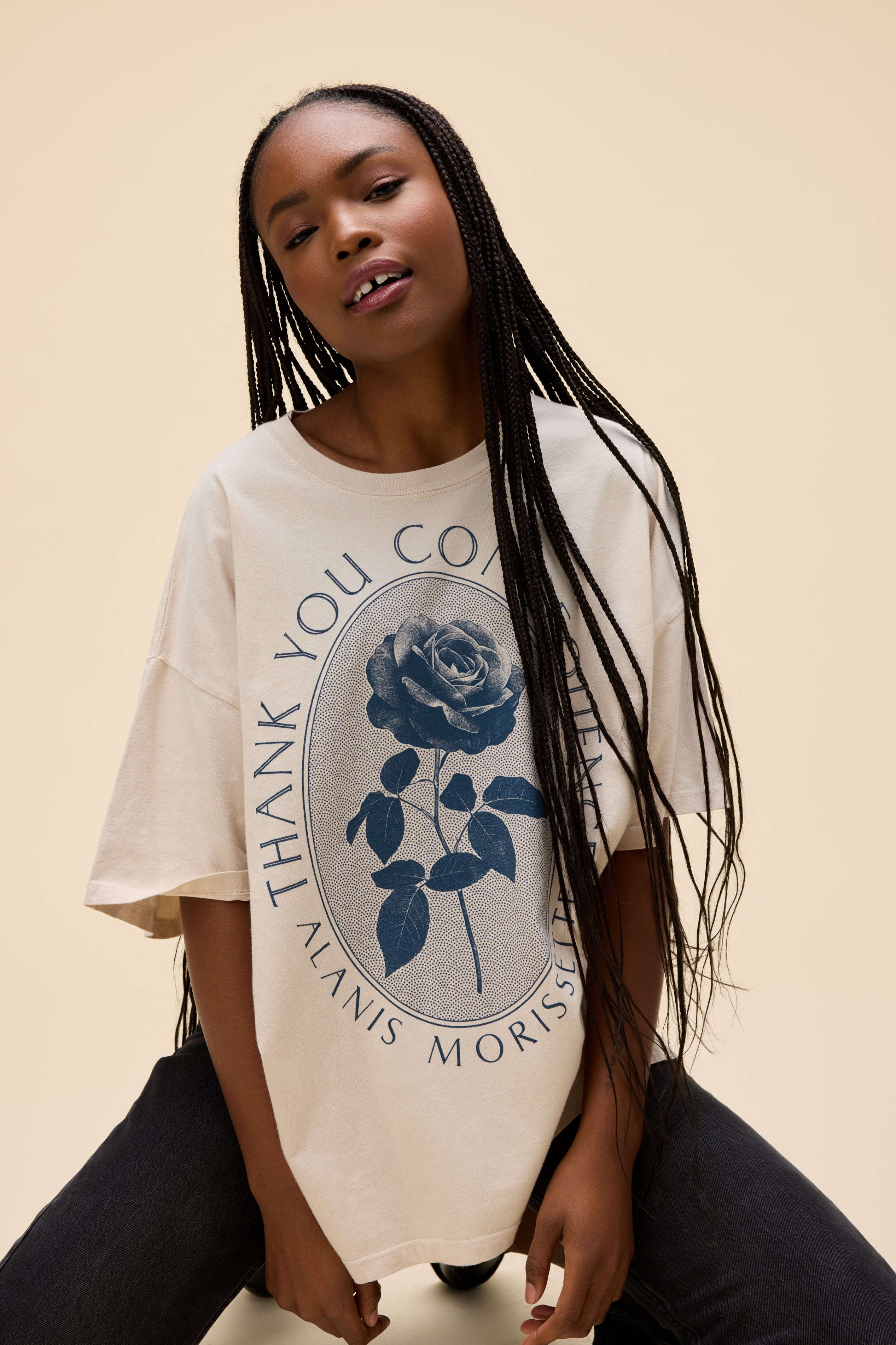 Alanis Morissette Thank You Consequence OS Tee– Daydreamer