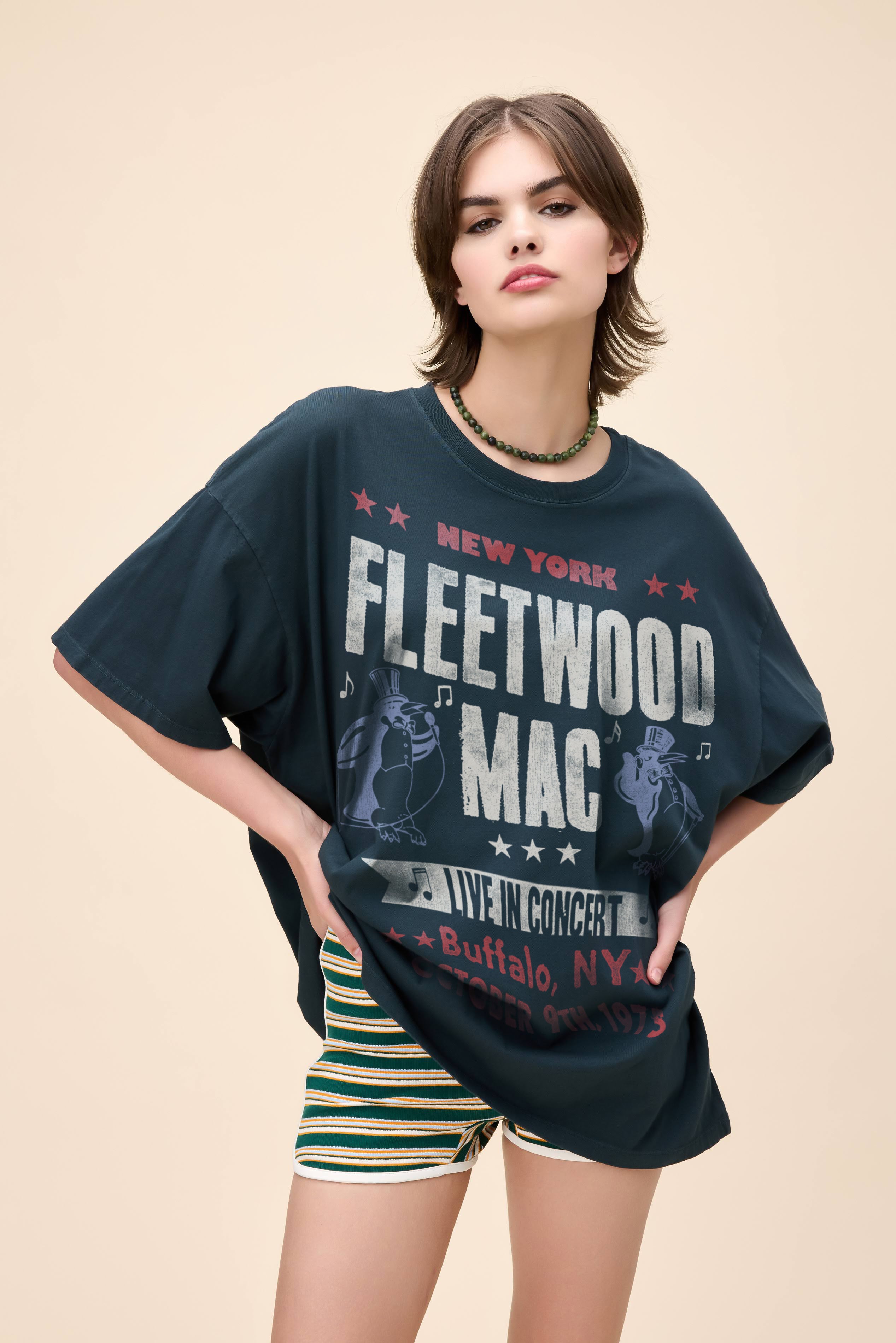 激レア Vintage FLEETWOOD MAC コンサートTシャツ Vtg 1990 Fleetwood Mac Concert T-shirt Black XL 90s Behind