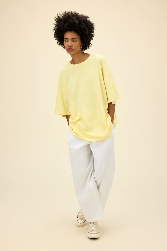 Solid OS Tee in Yellow Mist