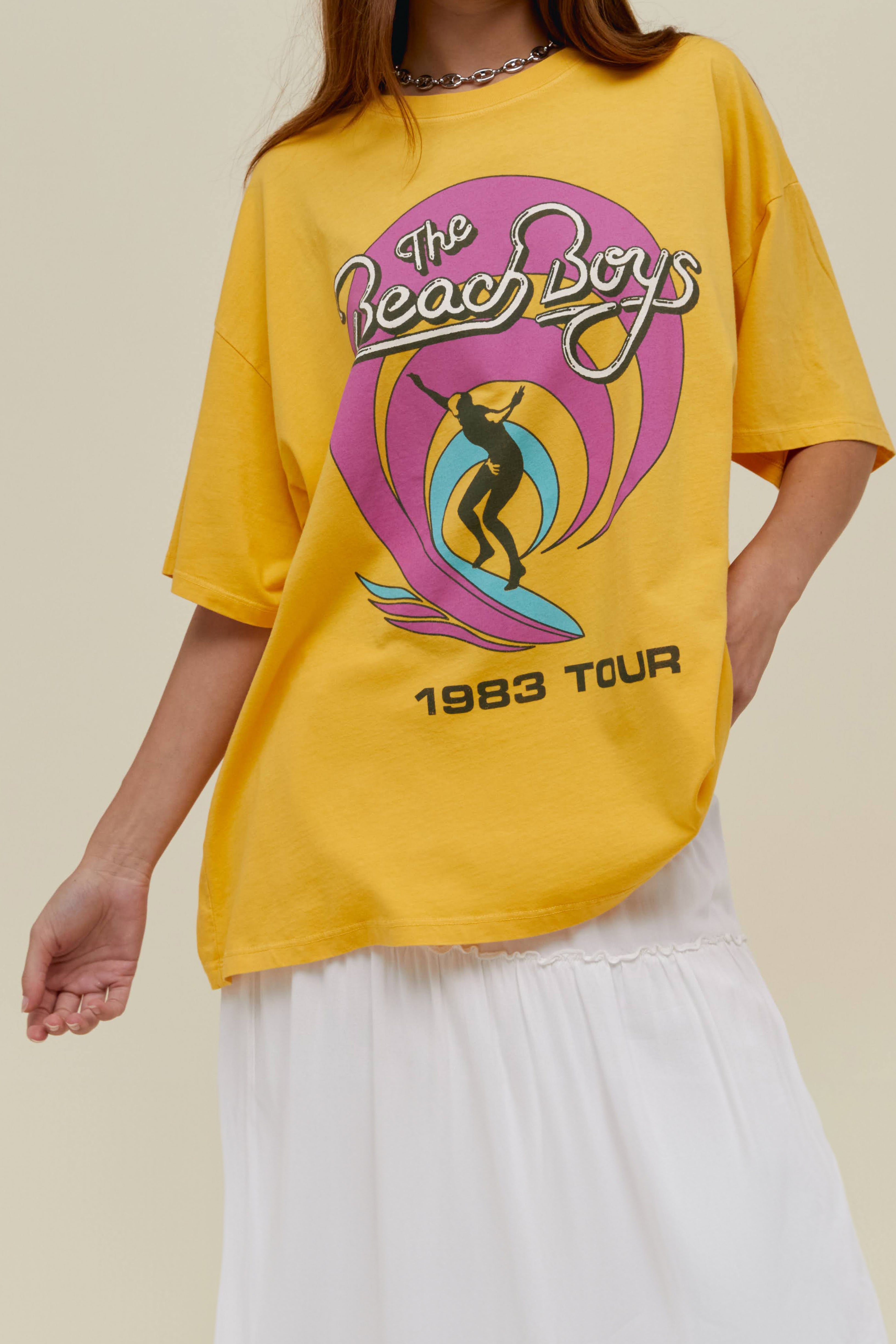 Daydreamer x Free People The Beach Boys outlets 1983 Tour Tee USA Surf One Size Tee