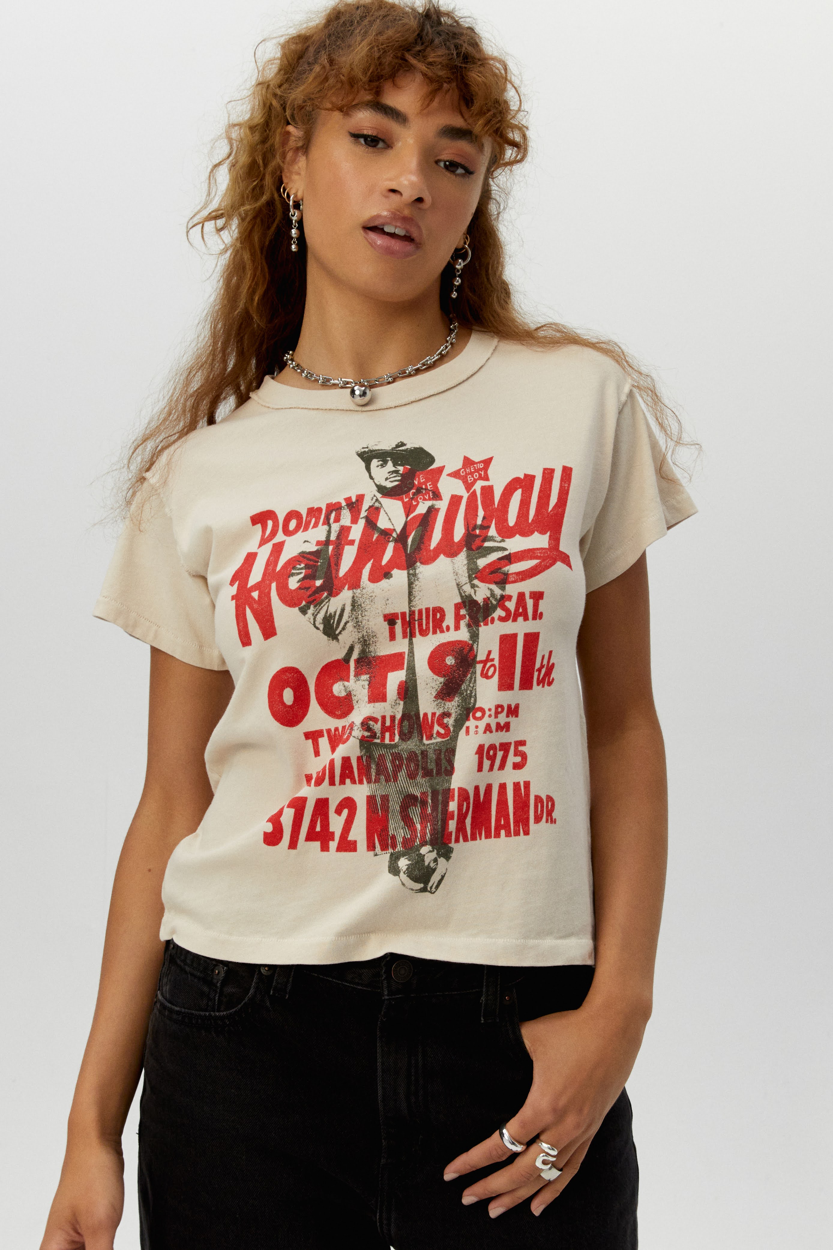 Donny Hathaway Flyer Reverse GF Tee