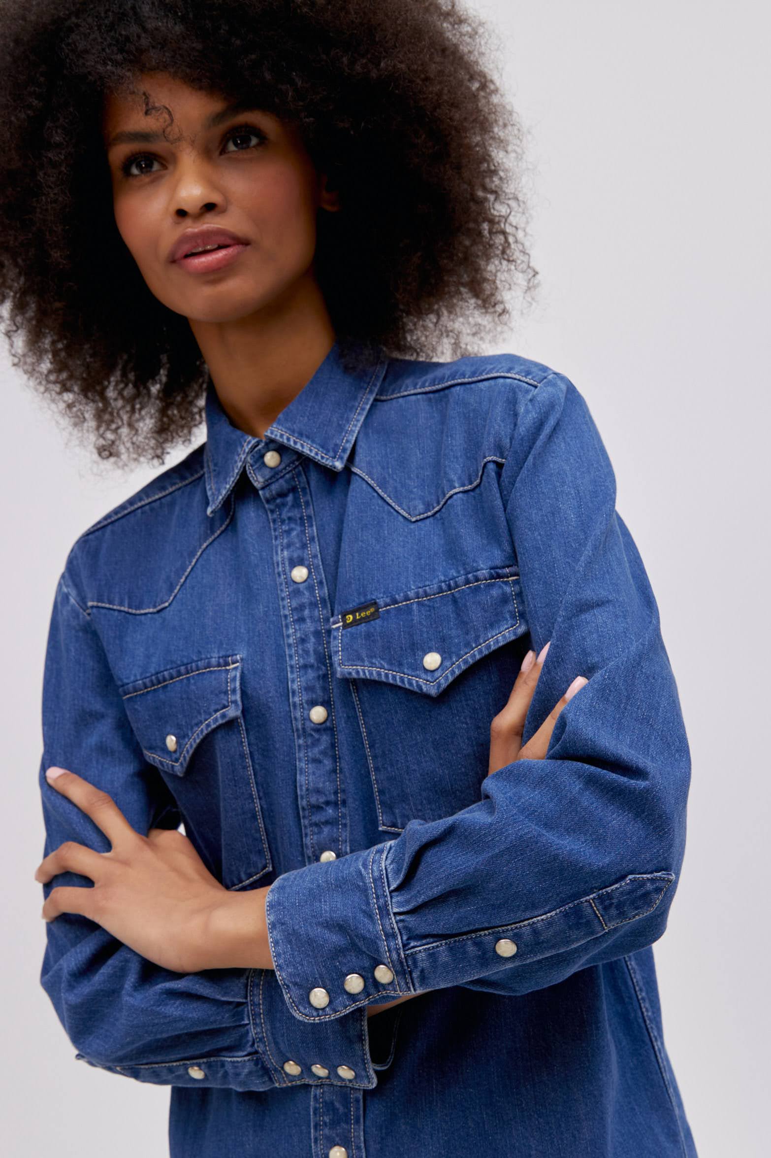 Lee x Daydreamer Western Shirt in Timeless Blue