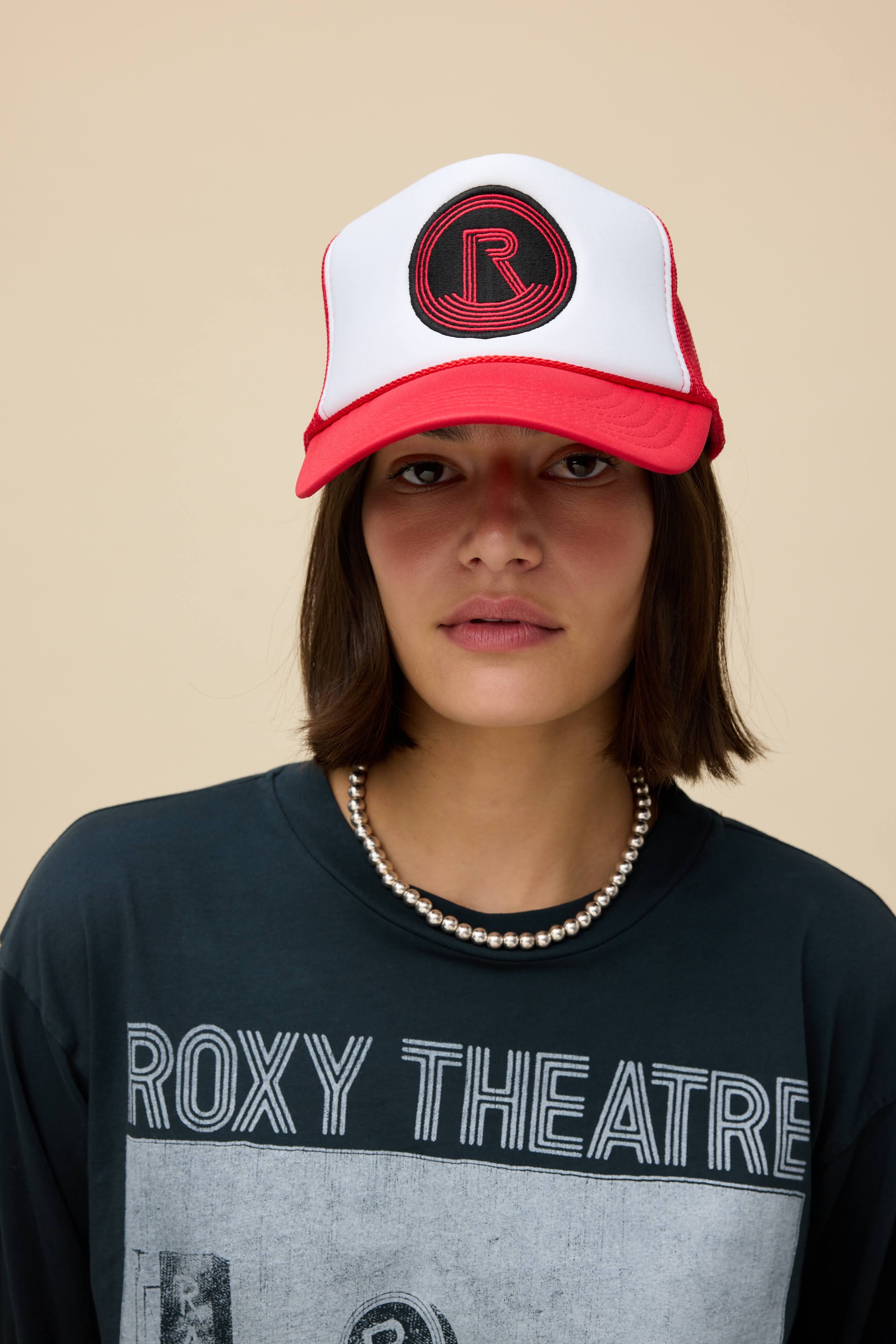 Roxy Eat Beach Sleep Repeat Womens Pink White Trucker Hat Outdoors Summer ROXY Pink Women main image 2