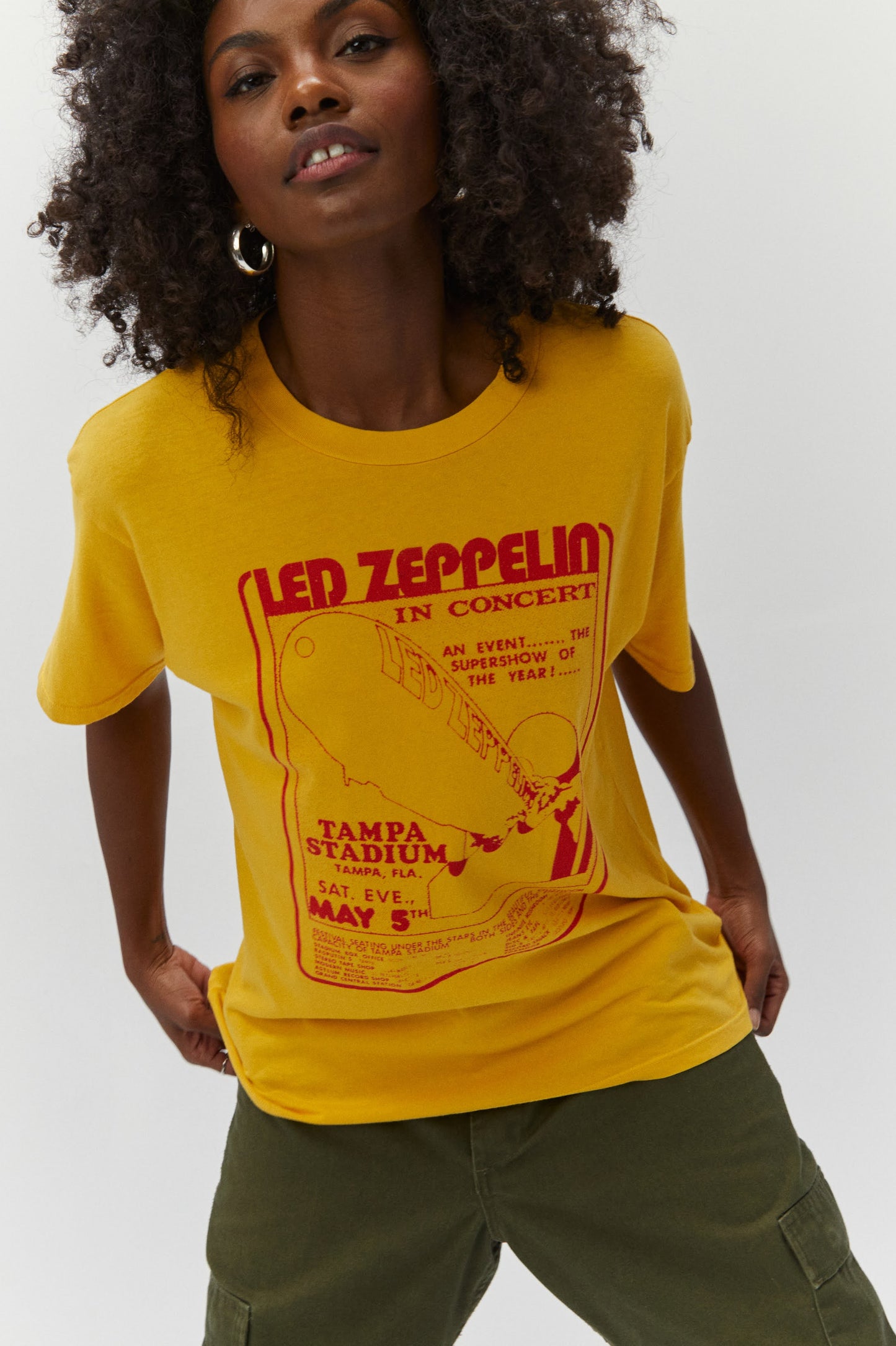 yellow Led Zeppelin merch