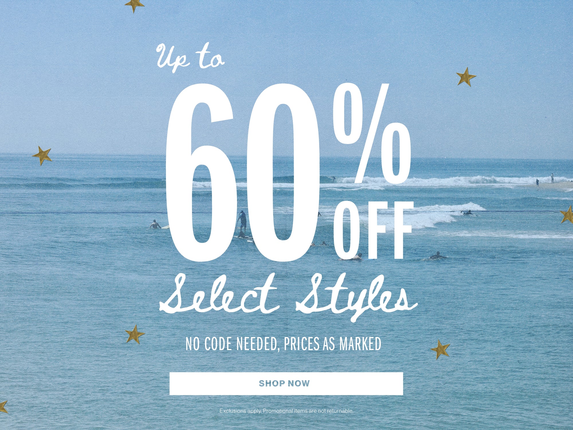 Up to 60% Off Select Styles - Shop Now
