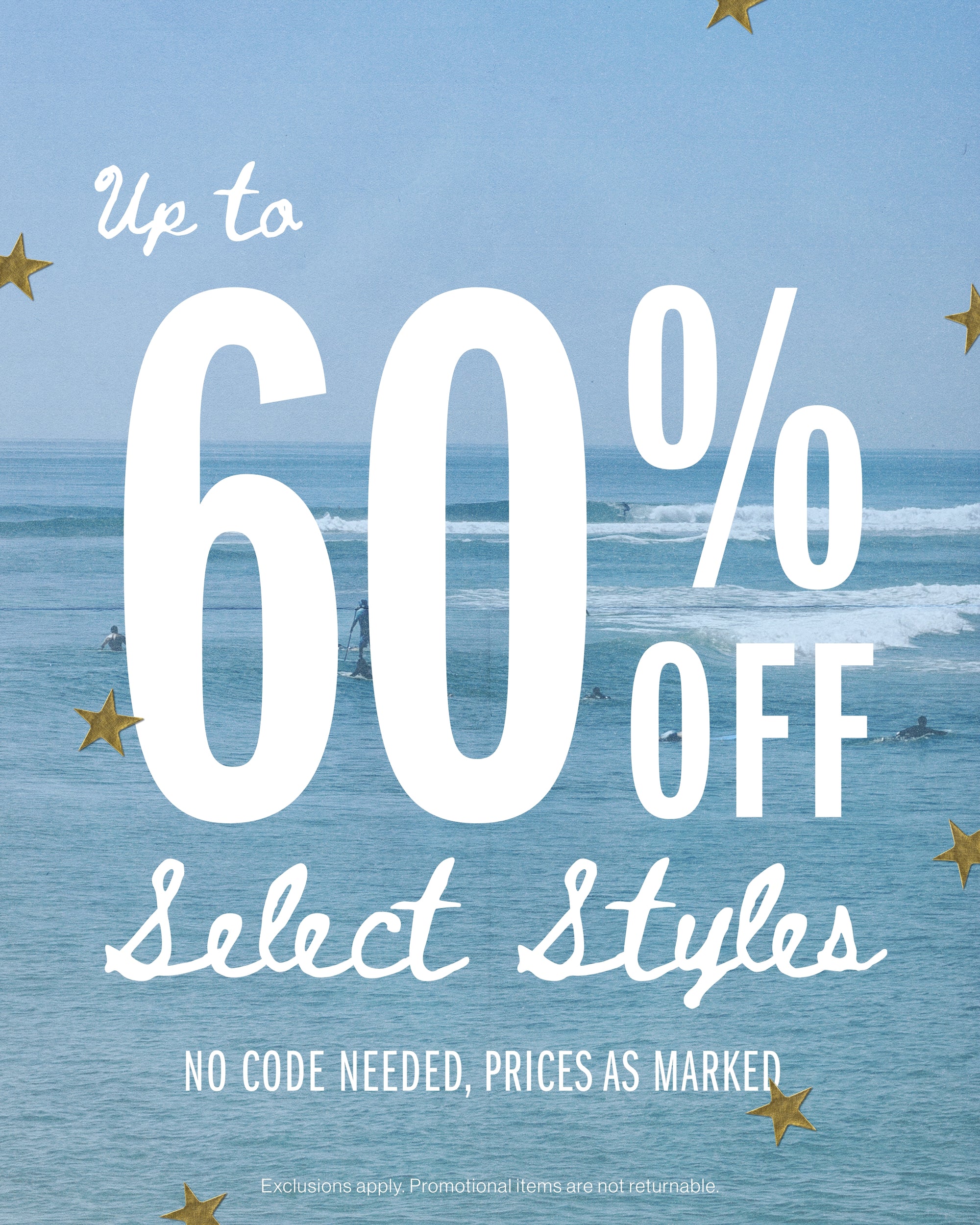 Up to 60% Off Select Styles