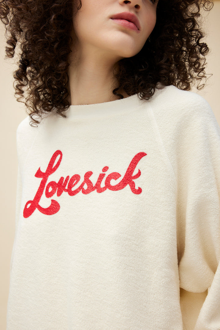Daydreamer Letter Contrast Color Relaxed Loose Sweatshirt main image 1