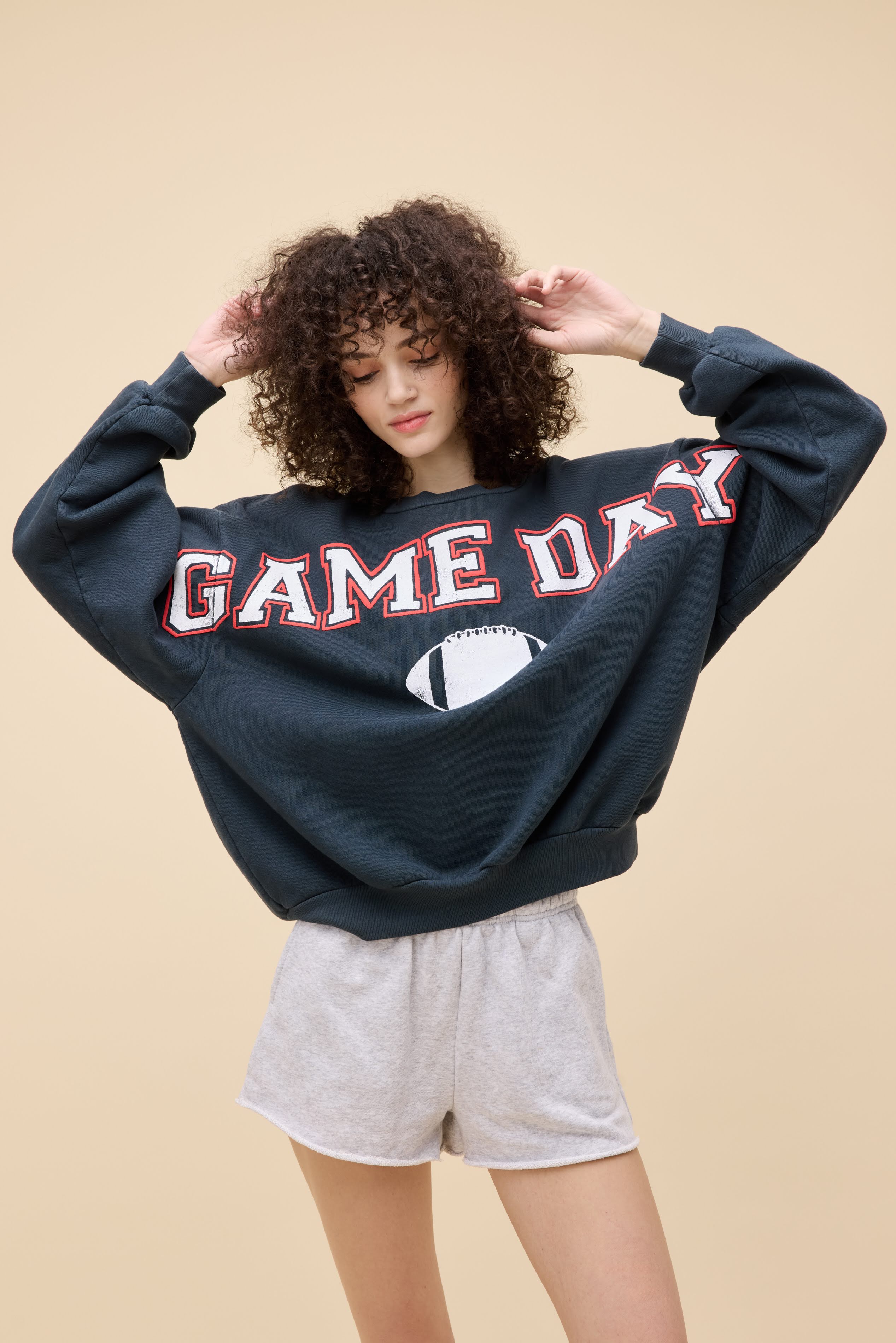 GAME DAY Round Neck Long Sleeve Sweatshirt main image 0
