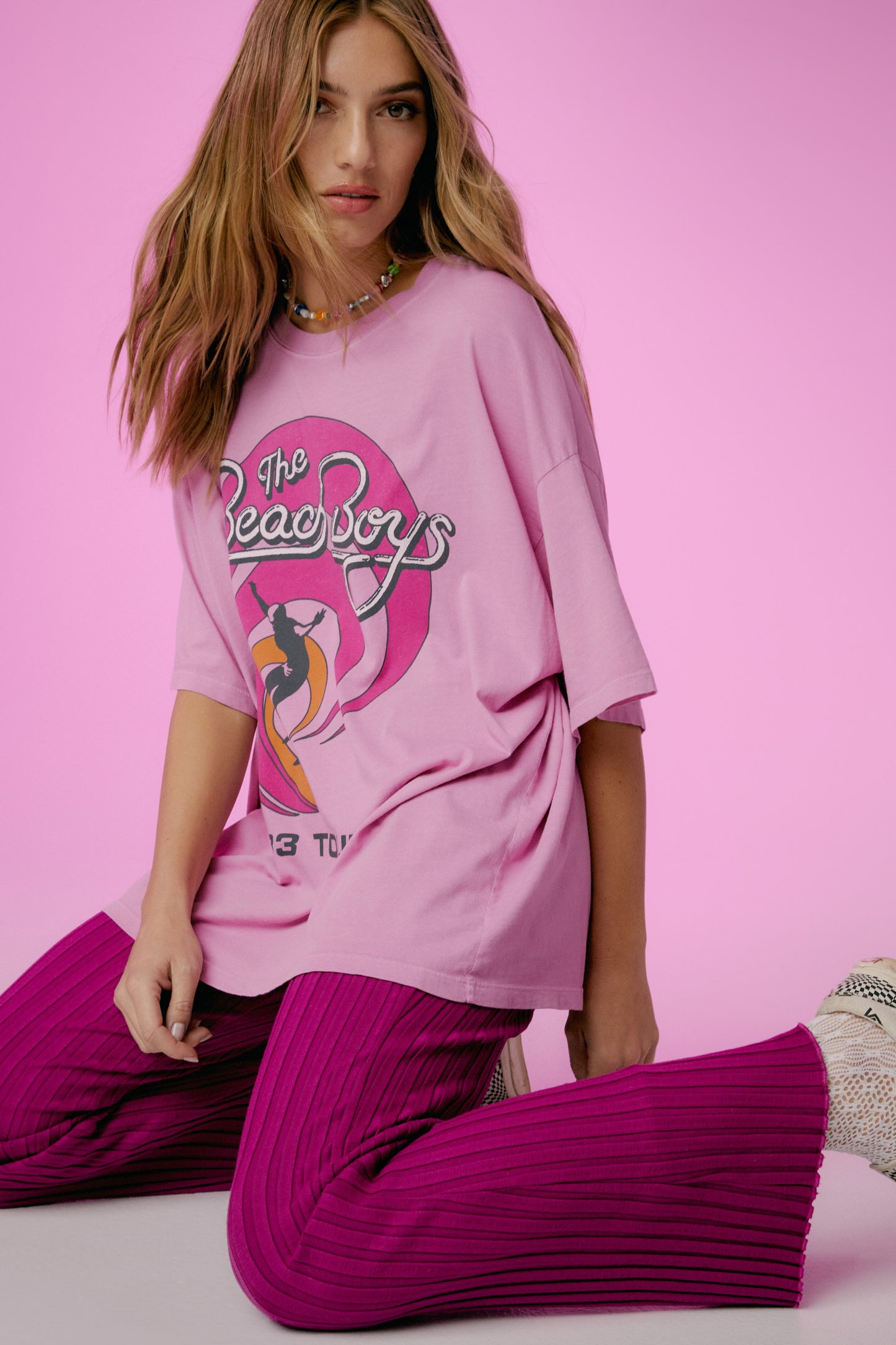ASOS Asos Barbie Boxy Tee & Legging Pyjama Set in Pink