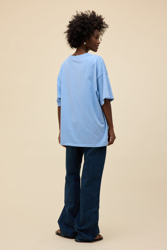 Powder Blue Acid Wash