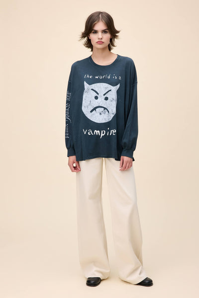 24AW【MASU】VAMPIRE LONG SLEEVE T-SHIRT Vampire Long Sleeve Shirt– German Shorthaired Pointer Coffee