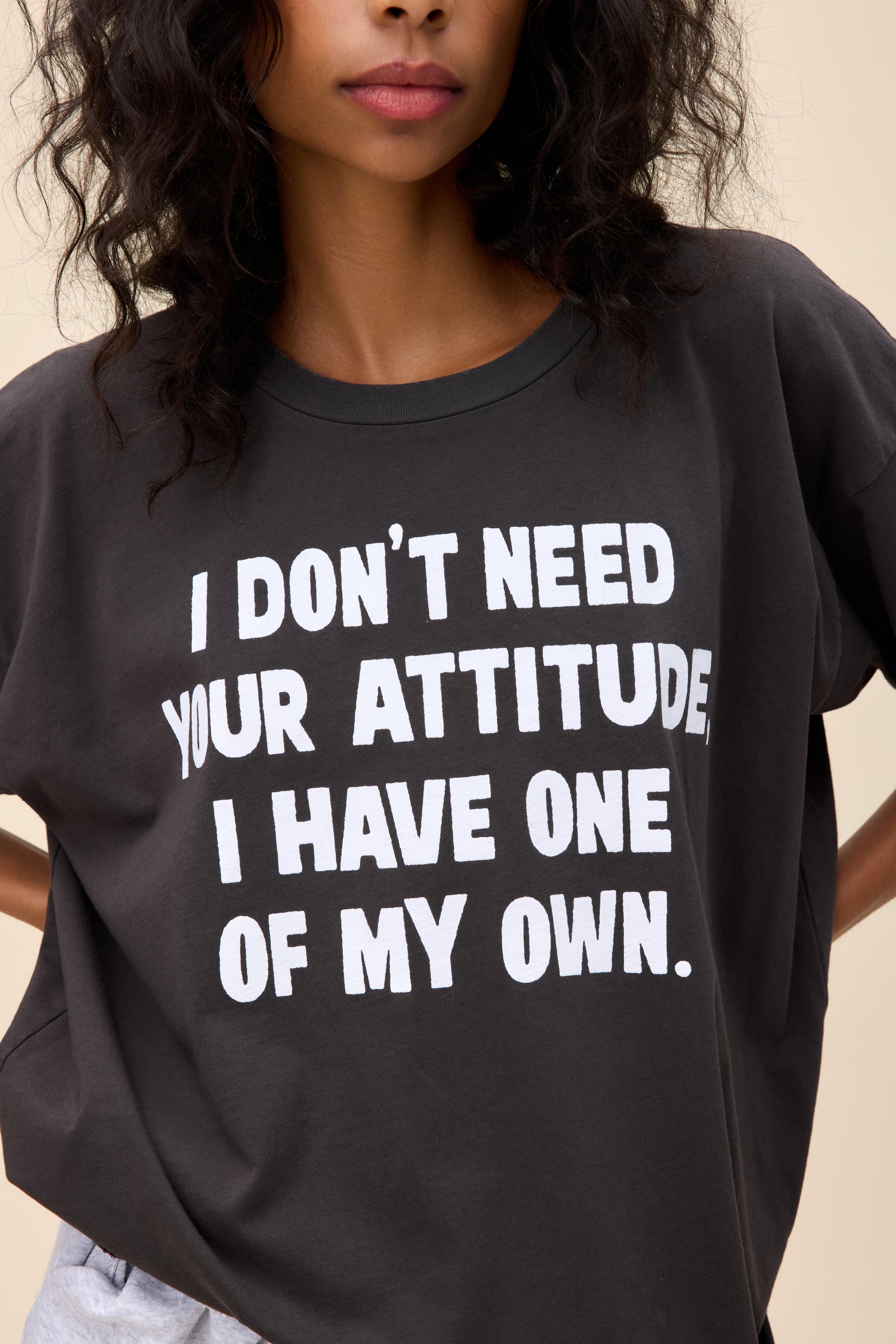 【IFYOUWANT】ATTITUDE NUMBER pigment T-shirt IFYOUWANT】ATTITUDE NUMBER pigment T-shirt (IFYOUWANT/T