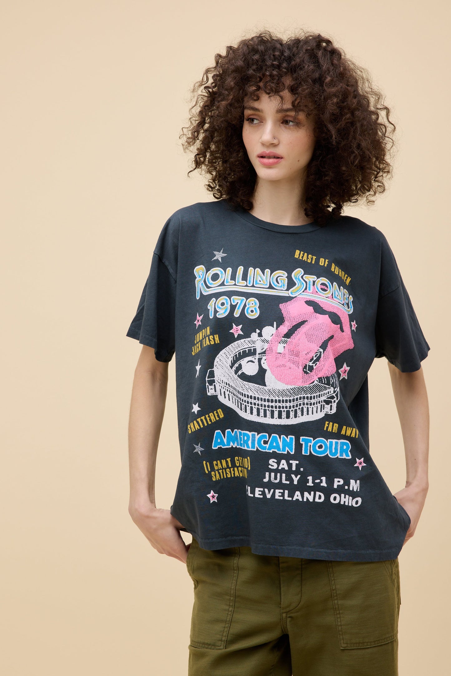 The Rolling Stones Tour 78 Eco Tote Bag - Official Licensed Rock Merchandise