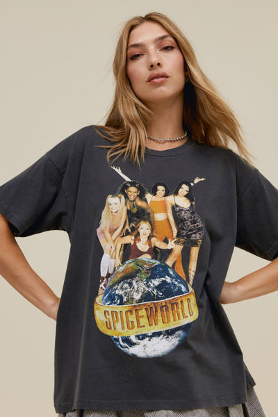 Spice Girls Spiceworld Merch Tee in Pigment Black | Daydreamer