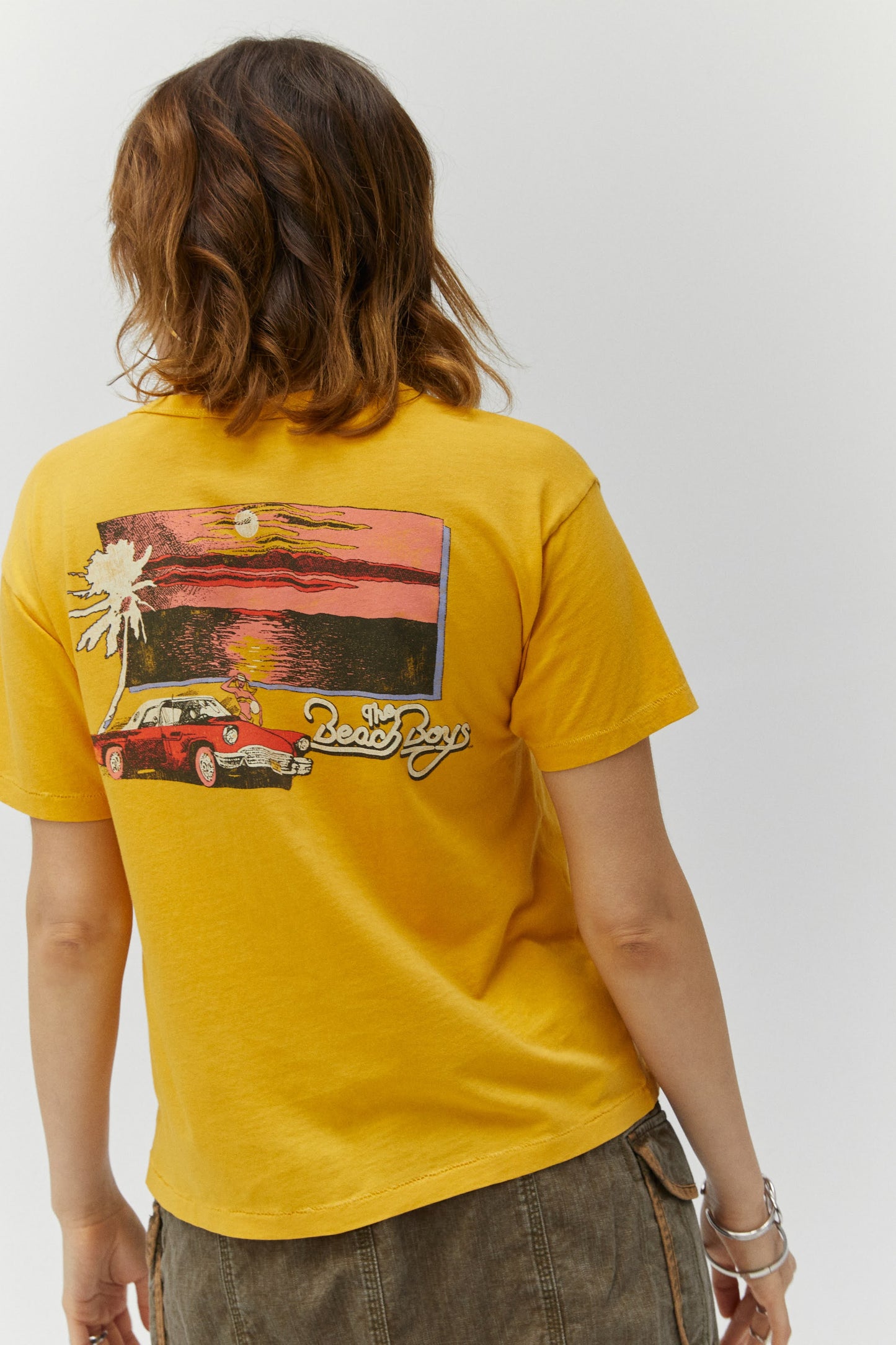 red Cadillac graphic tee
