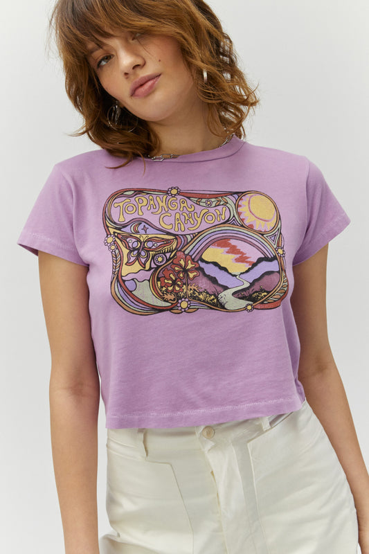 Topanga Canyon purple shirt