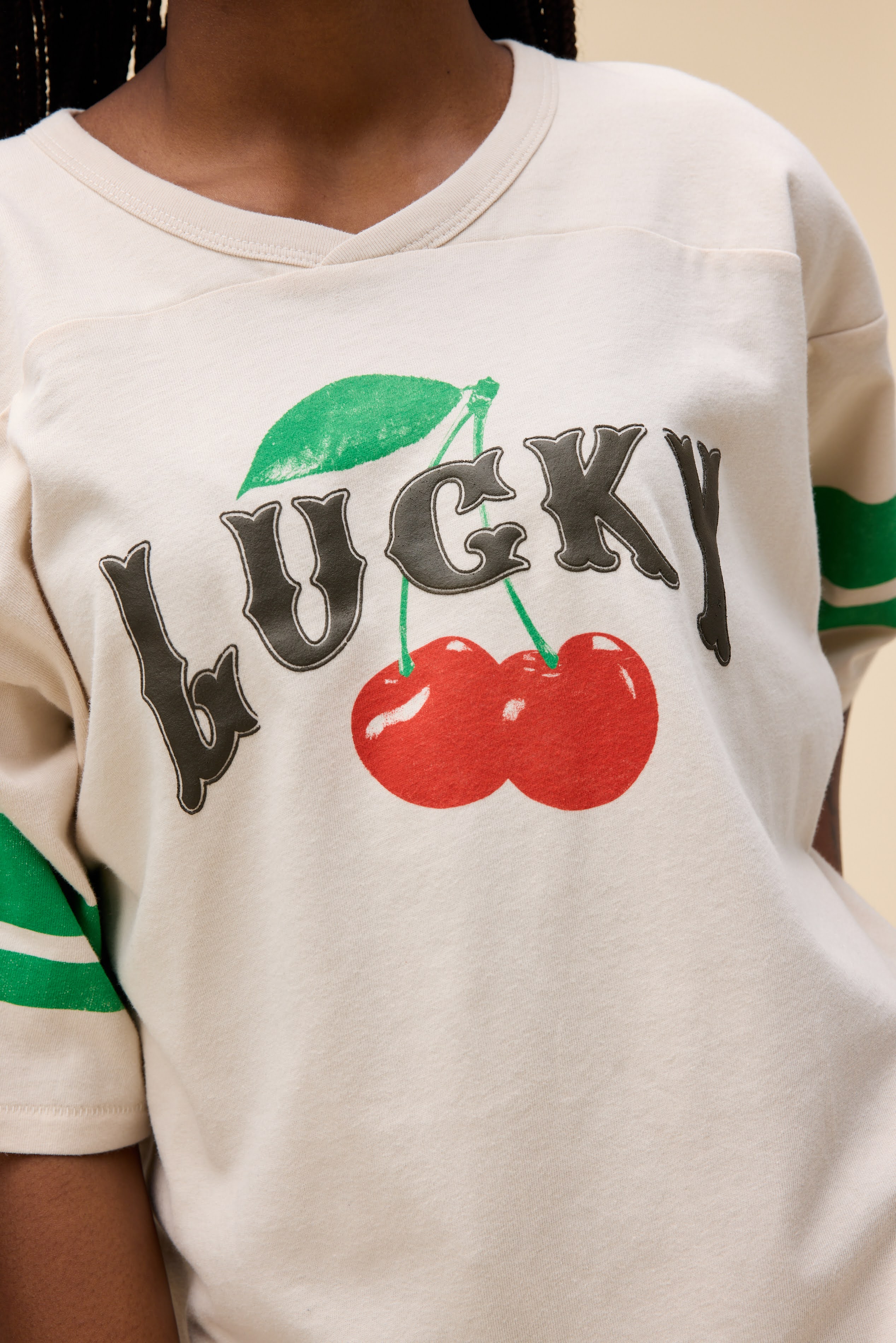 Lucky Cherries Oversized Jersey Tee– Daydreamer
