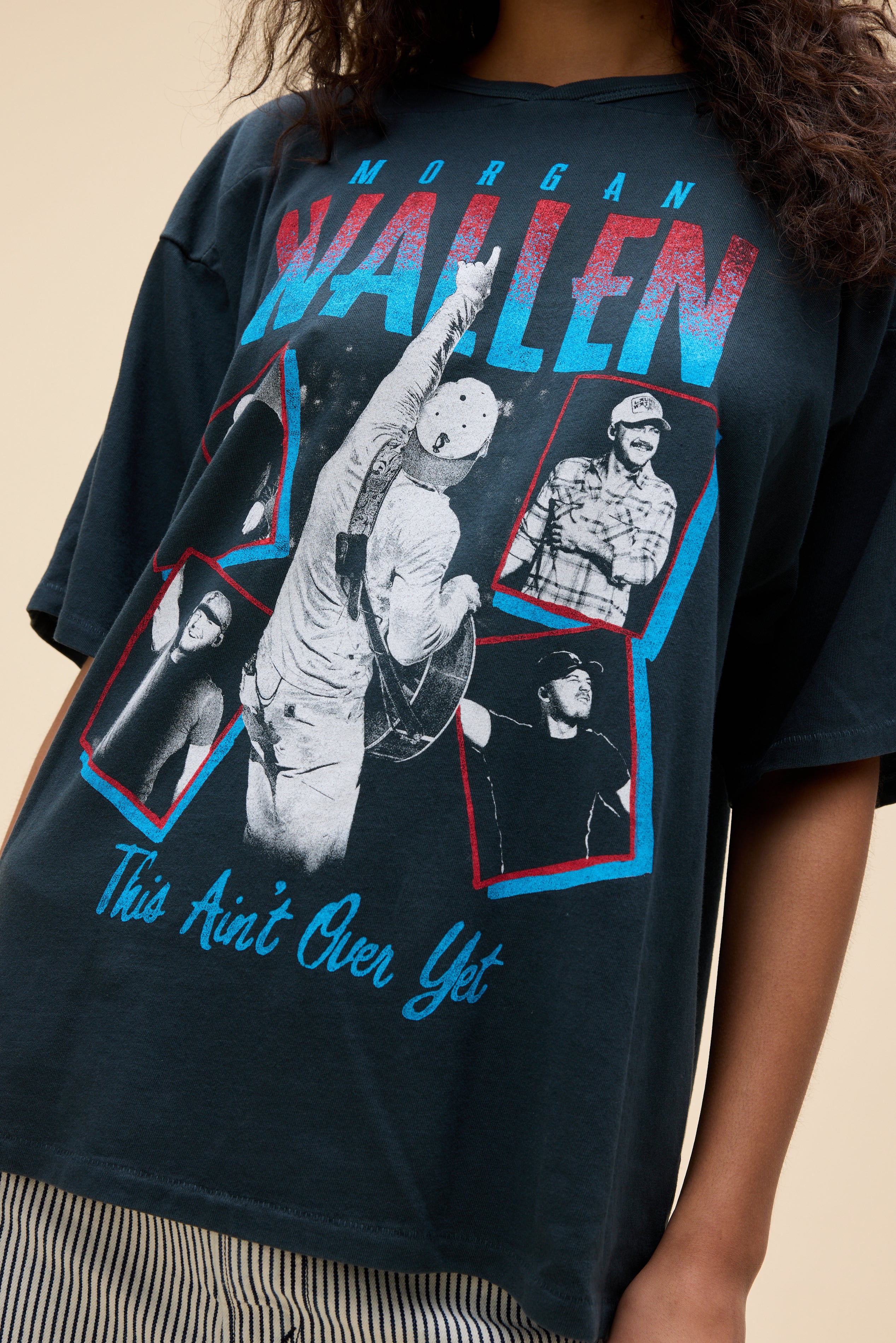 oversized morgan wallen t shirt dress Stone Morgan Wallen License Cowgirls Printed Oversized T-Shirt