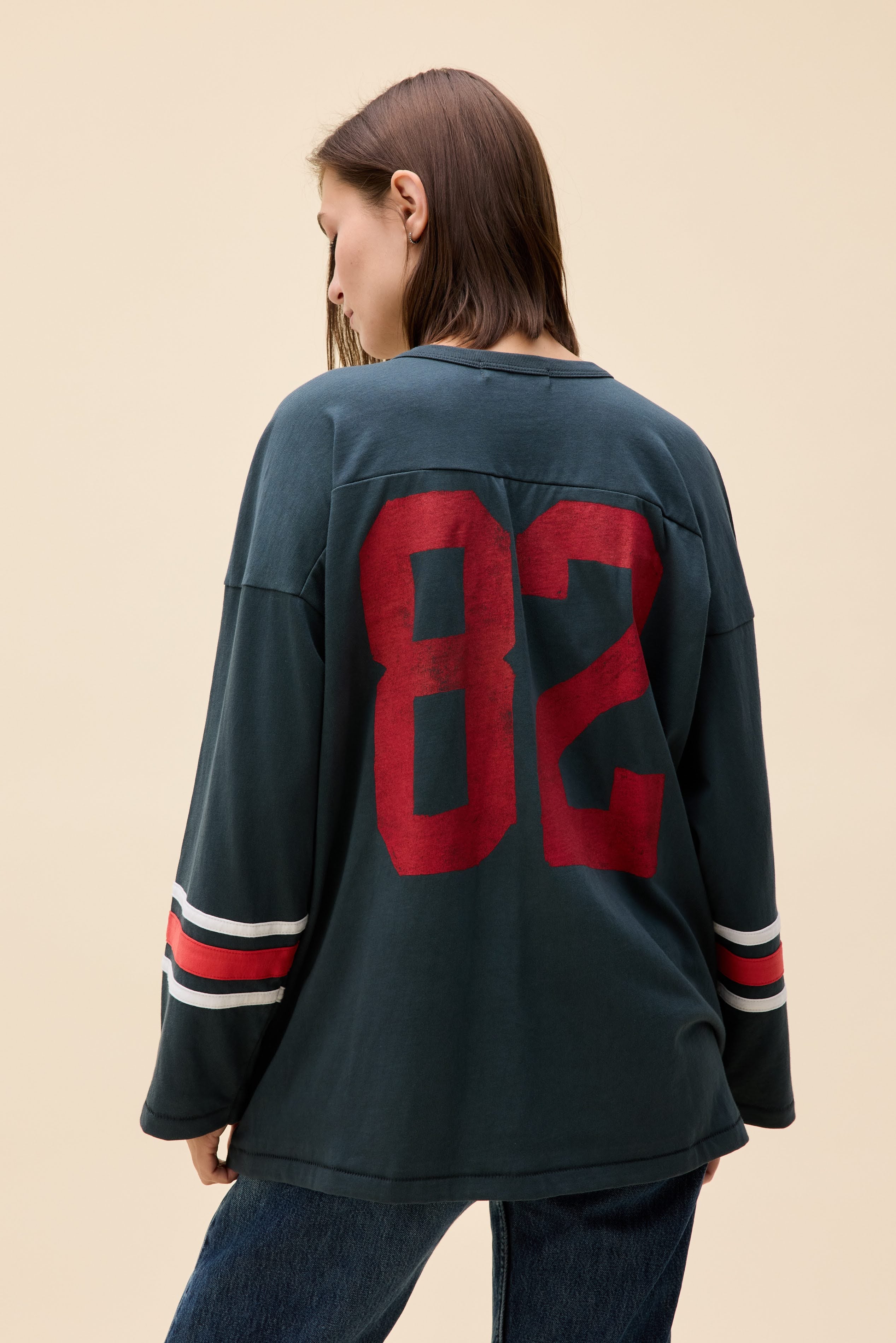 シャツ LAST NEST / leather hockey jersey 82 Hockey Jersey Long Sleeve | Daydreamer