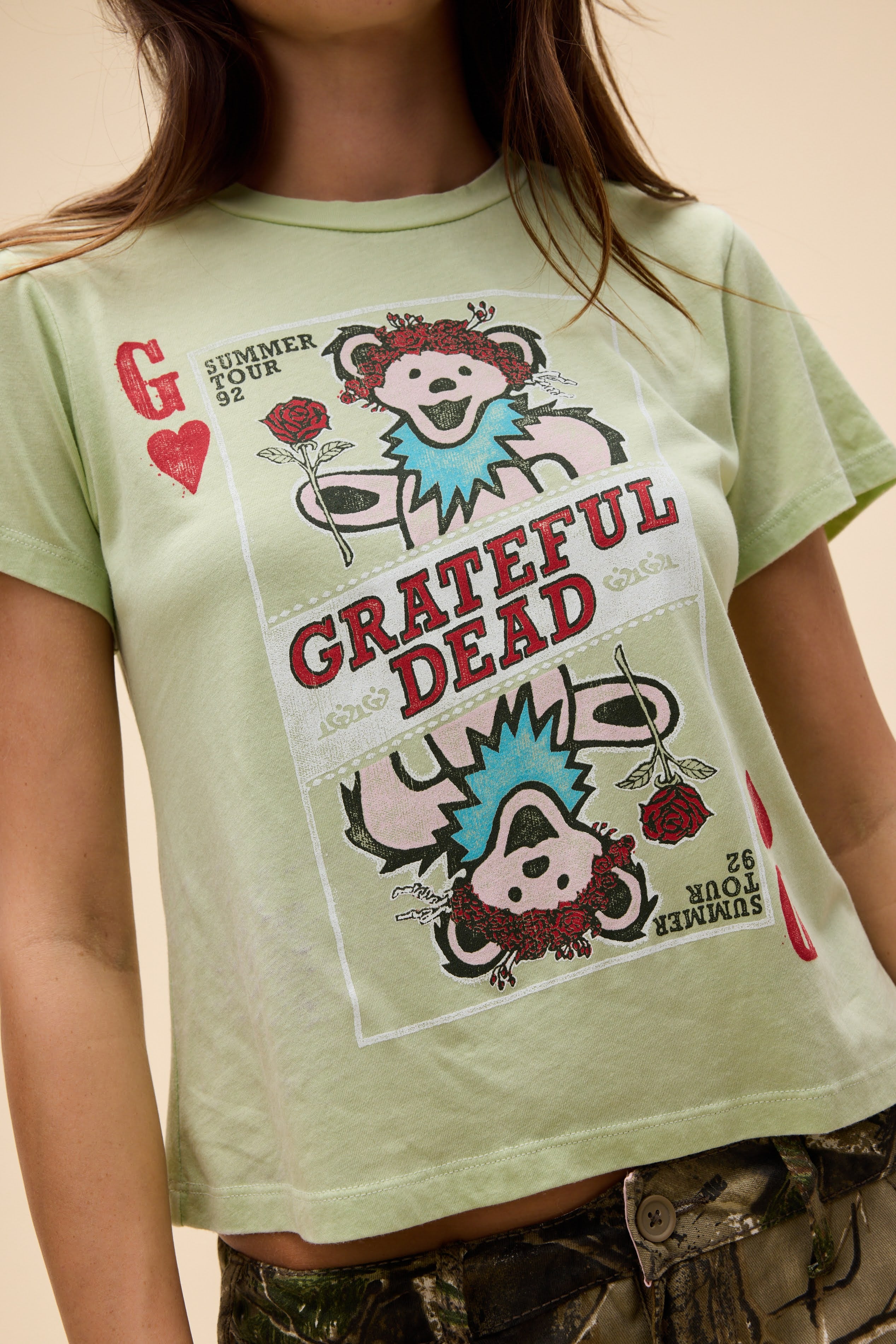 Grateful Dead Playing Card Burnout Vintage Tee– Daydreamer