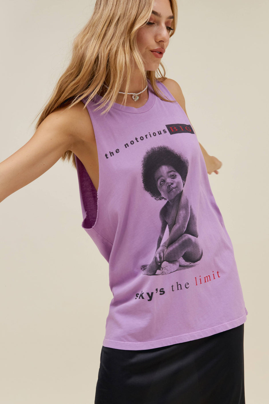 Daydreamer Pink Floyd Empire Pool '77 Shrunken Tank - Lily Green