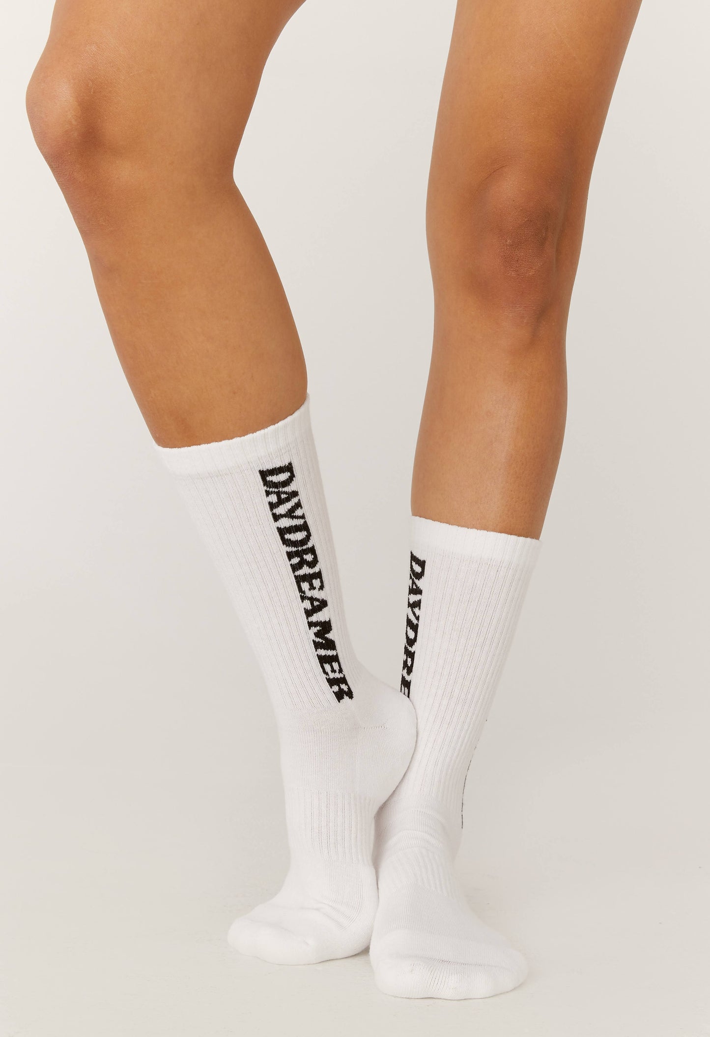 Daydreamer Logo Socks in Vintage White