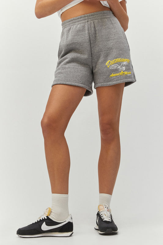 grey sweat shorts