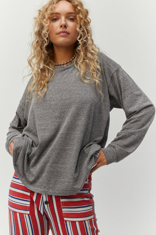  Solid Merch Long Sleevegray