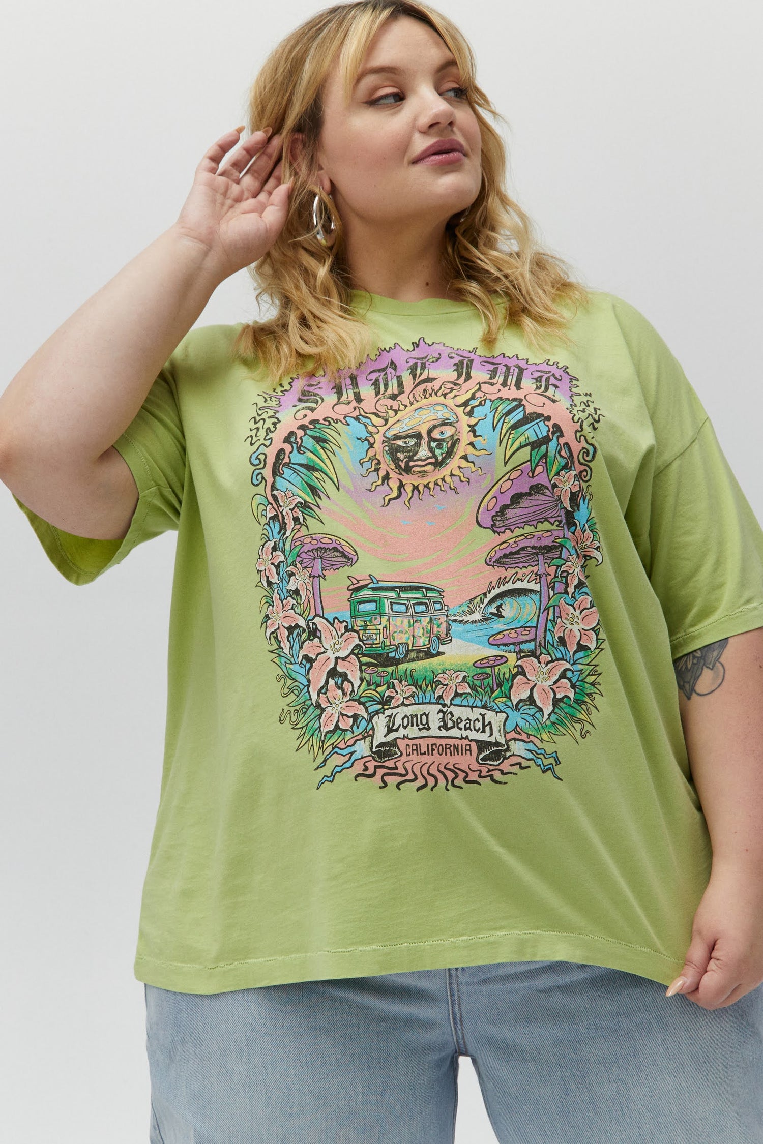 plus sized green day trip sublime merch