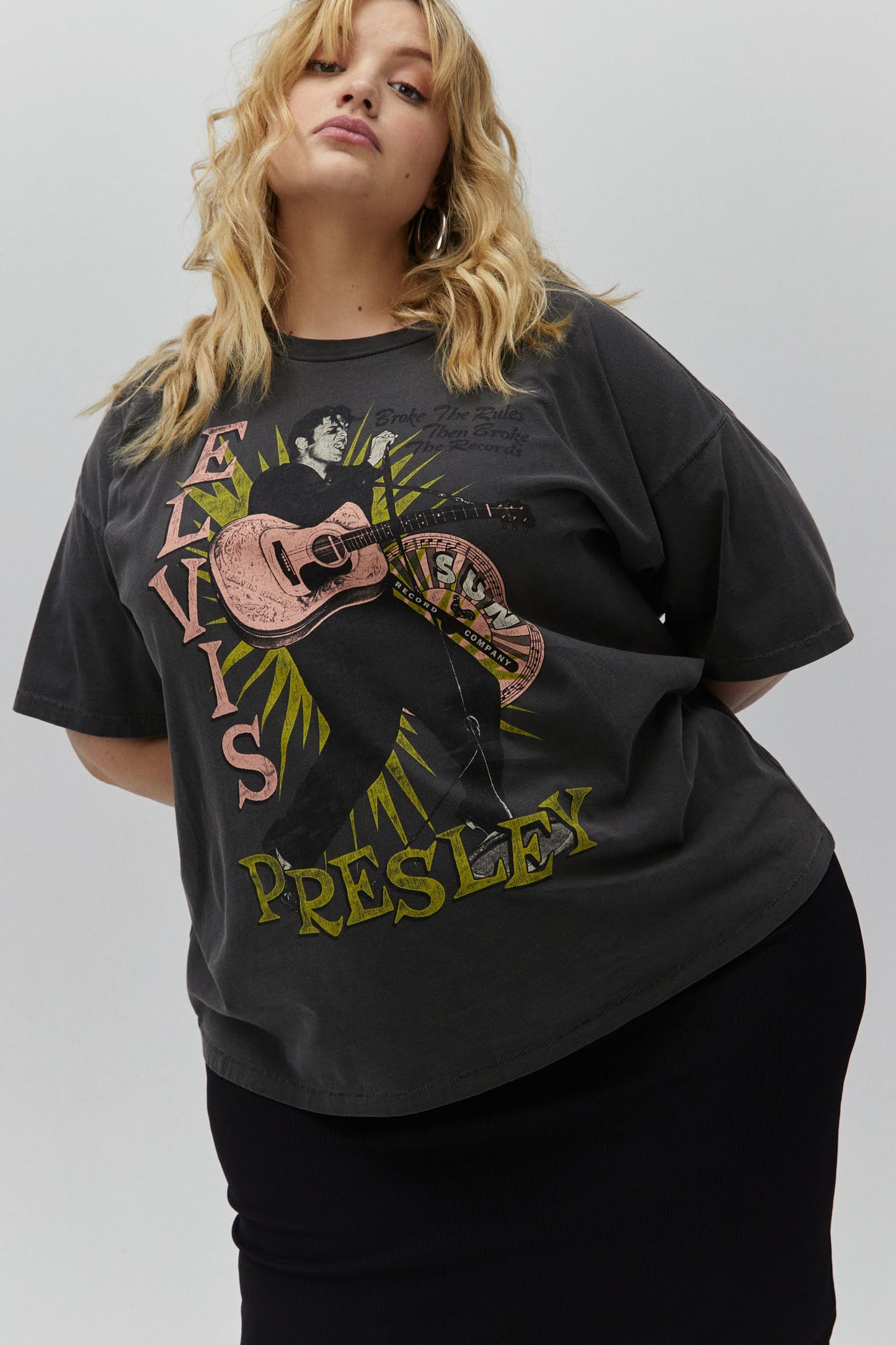 black tee sun records elvis presley tee