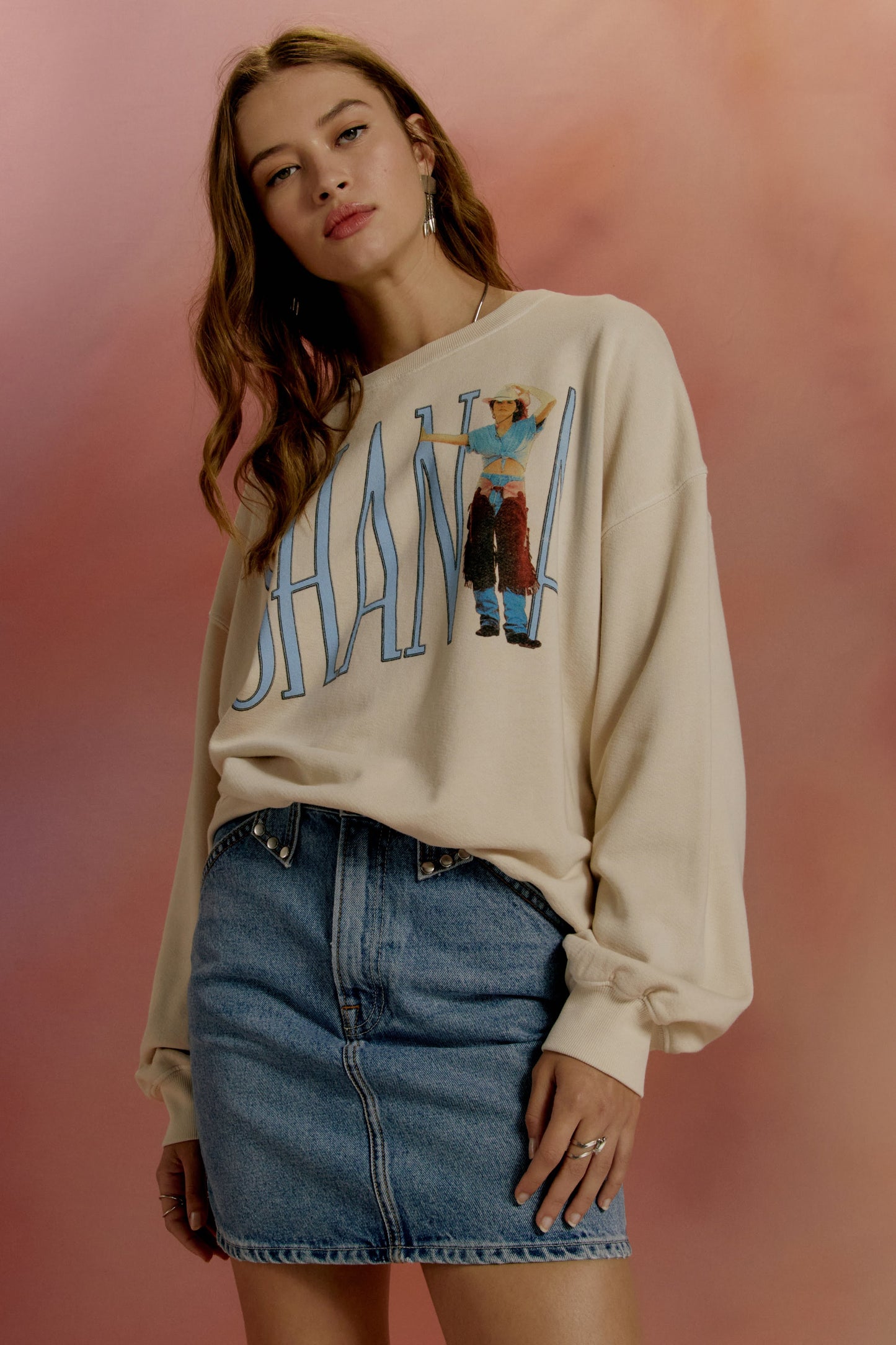 Shania sweatshirt dirty white