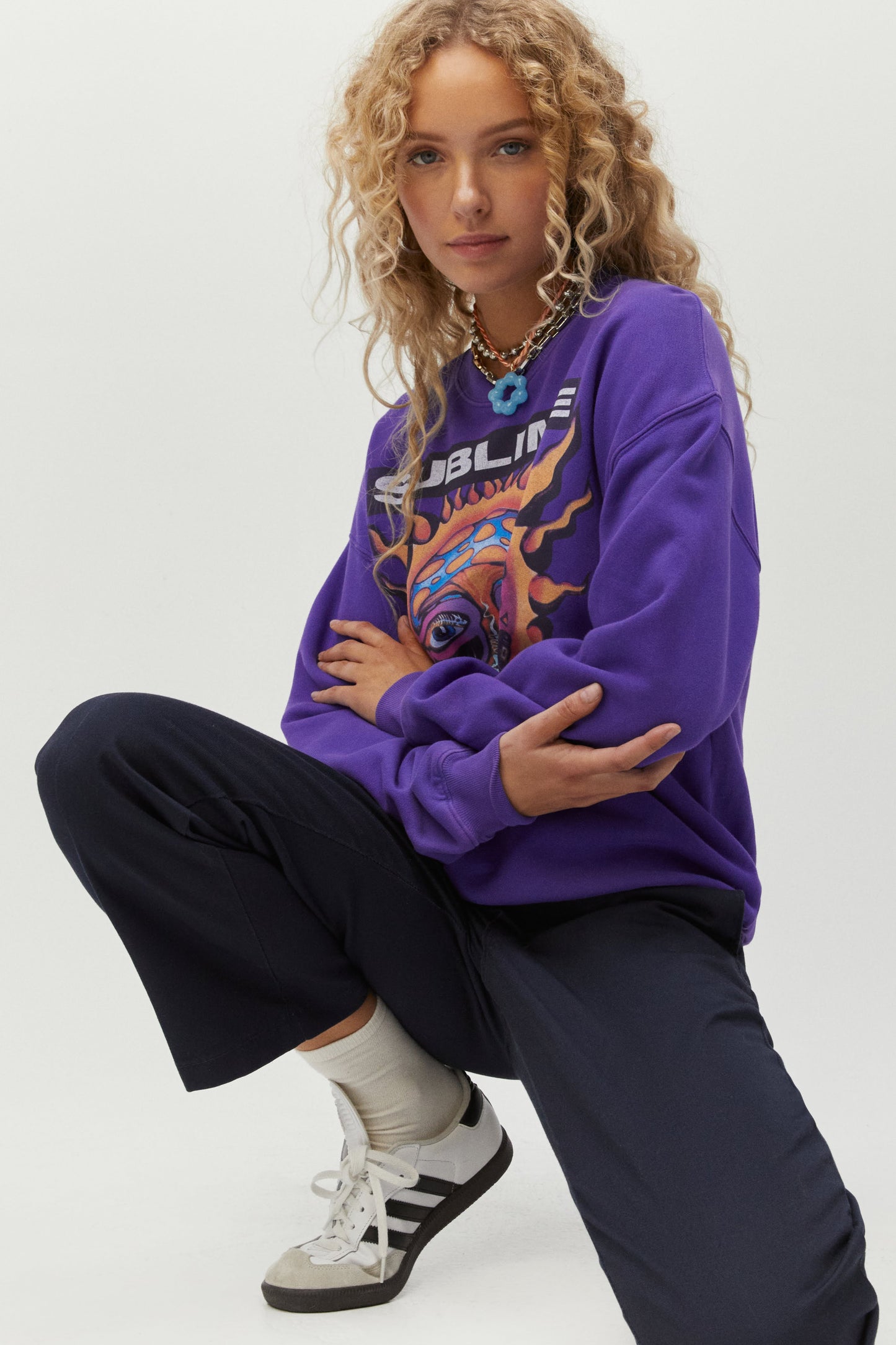 purple sublime long sleeved crew