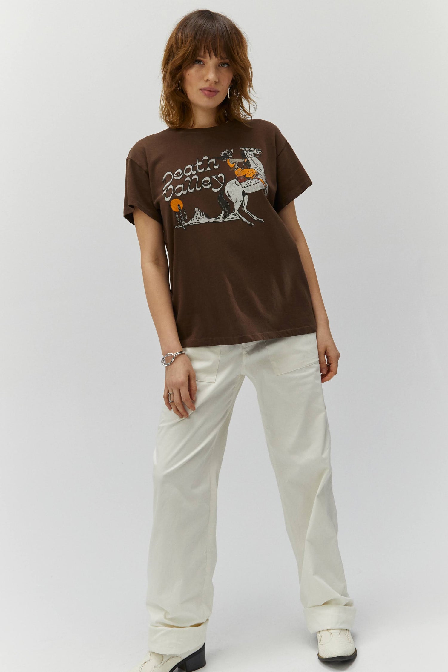 brown tee with horse