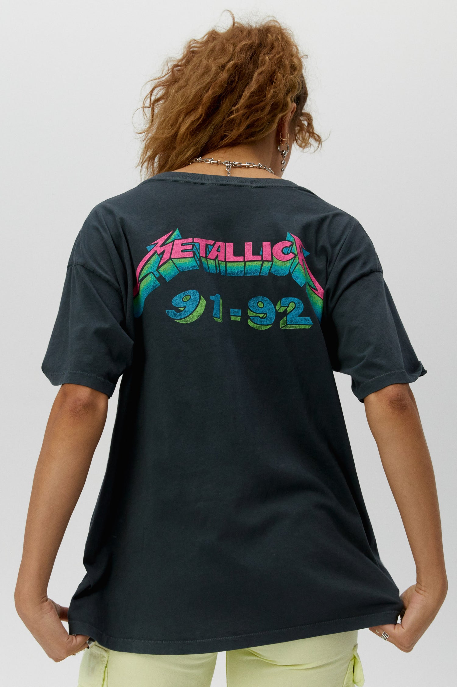 Metallica Long Sleeve Tee, Off Black