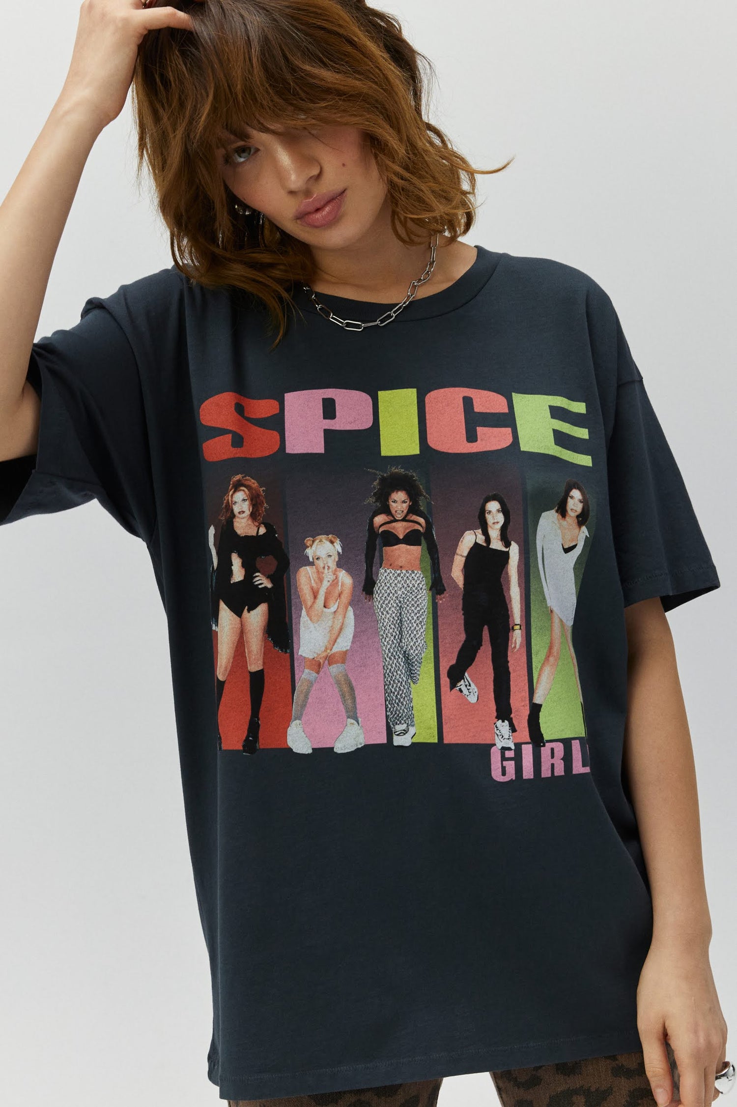 Spice Up Your Life Merch Tee in Vintage Black