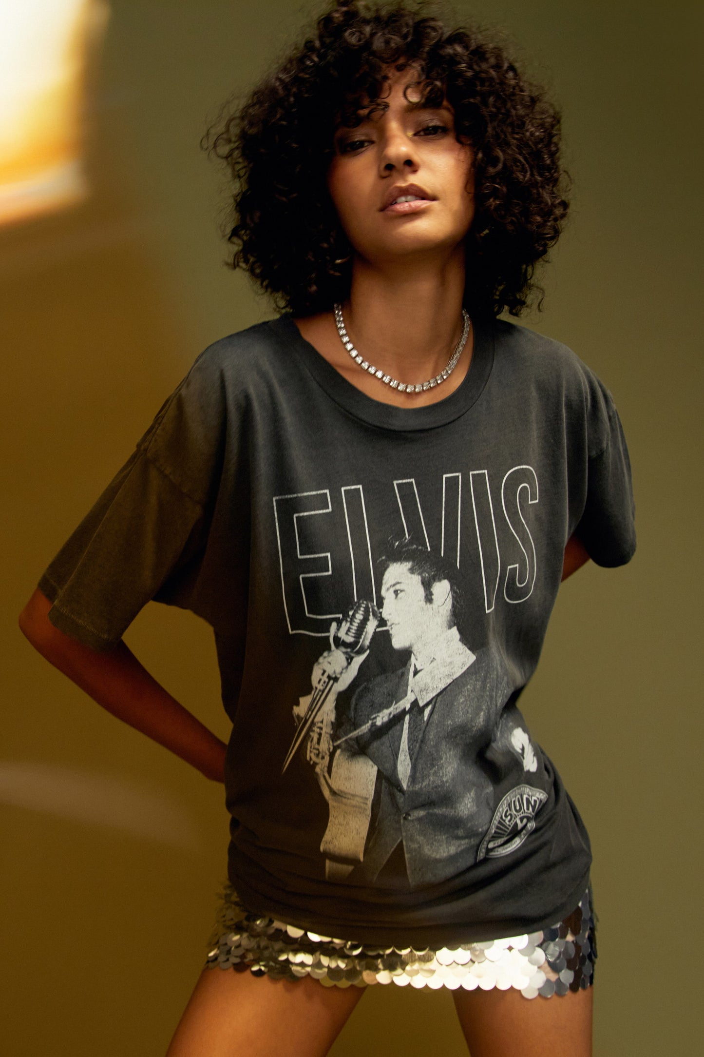 black elvis presley tee fun skirt