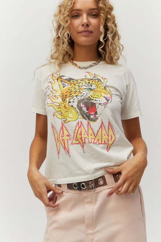 tiger on fire tee